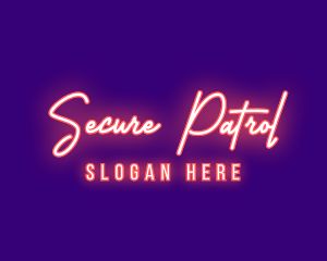 Neon Signature Light logo design