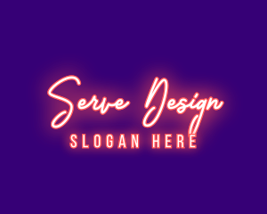 Neon Signature Light logo design