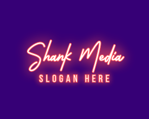 Neon Signature Light logo design