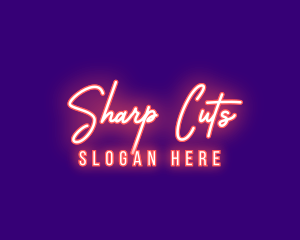 Neon Signature Light logo design