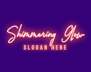 Neon Signature Light logo design