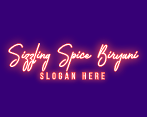 Neon Signature Light logo design