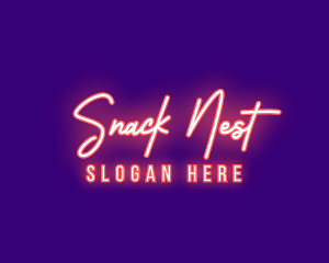 Neon Signature Light logo design