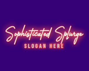 Neon Signature Light logo design