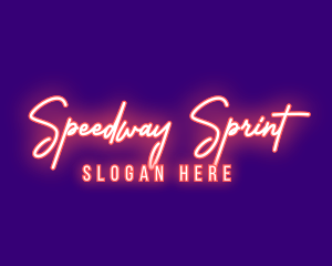 Neon Signature Light logo design