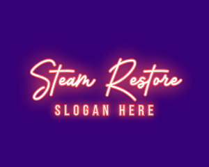 Neon Signature Light logo design