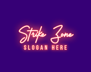 Neon Signature Light logo design