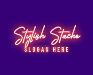 Neon Signature Light logo design