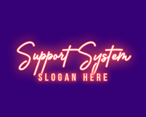 Neon Signature Light logo design