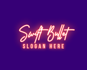 Neon Signature Light logo design