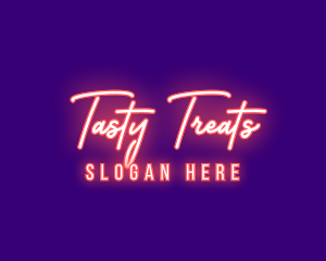 Neon Signature Light logo design