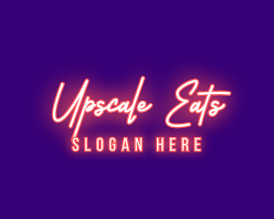 Neon Signature Light logo design