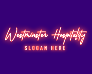 Neon Signature Light logo design