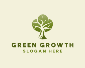 Tree Planting Growth logo design