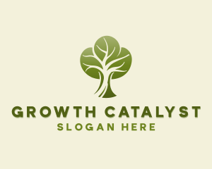 Tree Planting Growth logo design