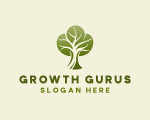 Tree Planting Growth logo design