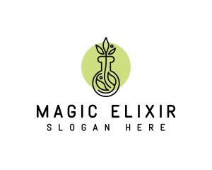 Natural Leaf Potion logo design