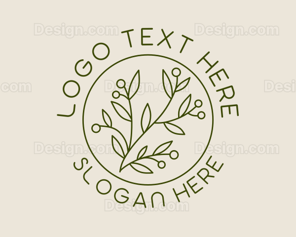 Organic Plant Garden Logo