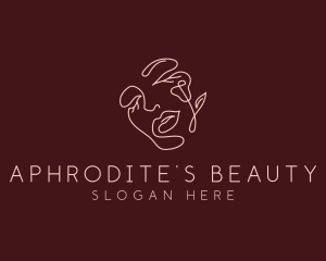 Floral Beauty Face logo design