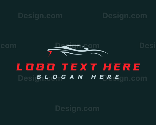 Racing Car Silhouette Logo