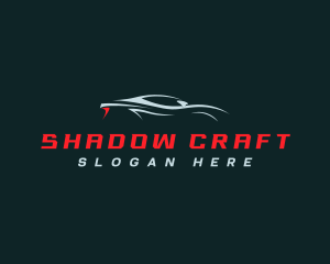 Racing Car Silhouette logo design