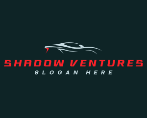 Racing Car Silhouette logo design