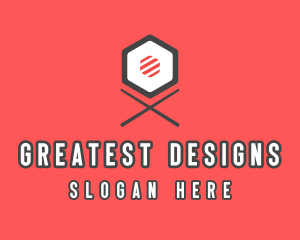 Sushi Chopsticks Restaurant logo design