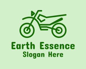 Green Dirt Bike  logo