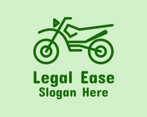 Green Dirt Bike  logo