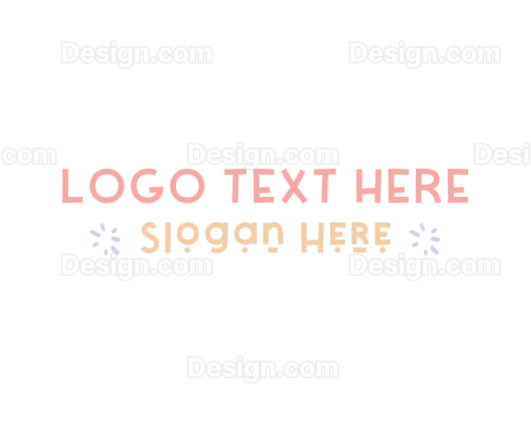 Kiddie Party Wordmark Logo