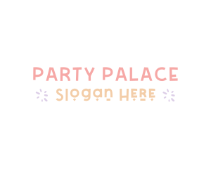 Kiddie Party Wordmark logo design