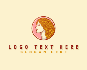 Woman Noodle Hair logo