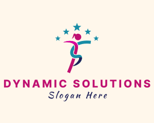 Female Gymnastics Athlete  logo design