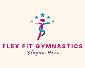 Female Gymnastics Athlete  logo