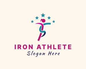 Female Gymnastics Athlete  logo design