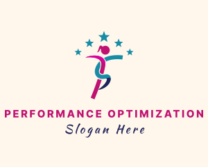 Female Gymnastics Athlete  logo design