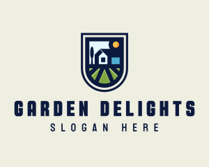 House Gardener Landscaping logo design