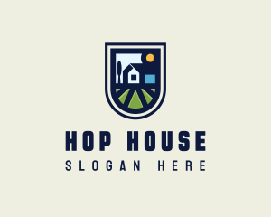 House Gardener Landscaping logo design