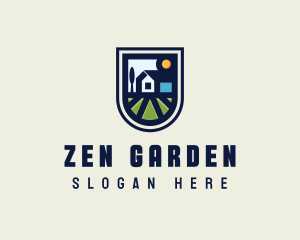 House Gardener Landscaping logo design