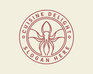 Seafood Squid Restaurant logo design