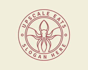 Seafood Squid Restaurant logo design