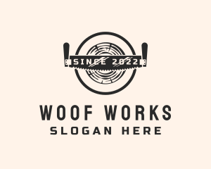 Lumber Wood Saw  logo design