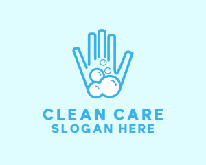Bubble Soap Hand Sanitizer Clean logo
