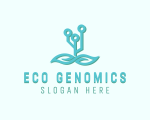 Biotech Science Leaf logo design