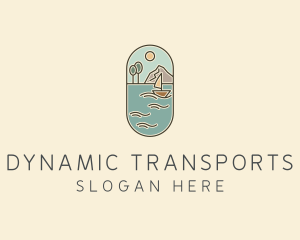 Lake Yacht Travel logo design