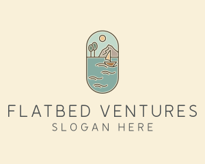 Lake Yacht Travel logo design