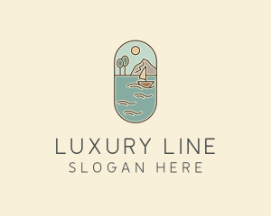 Lake Yacht Travel logo design