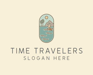 Lake Yacht Travel logo design