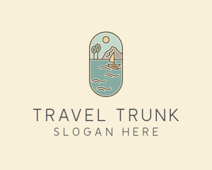 Lake Yacht Travel logo design