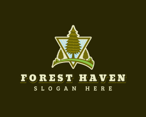 Tree Forest Woods logo design